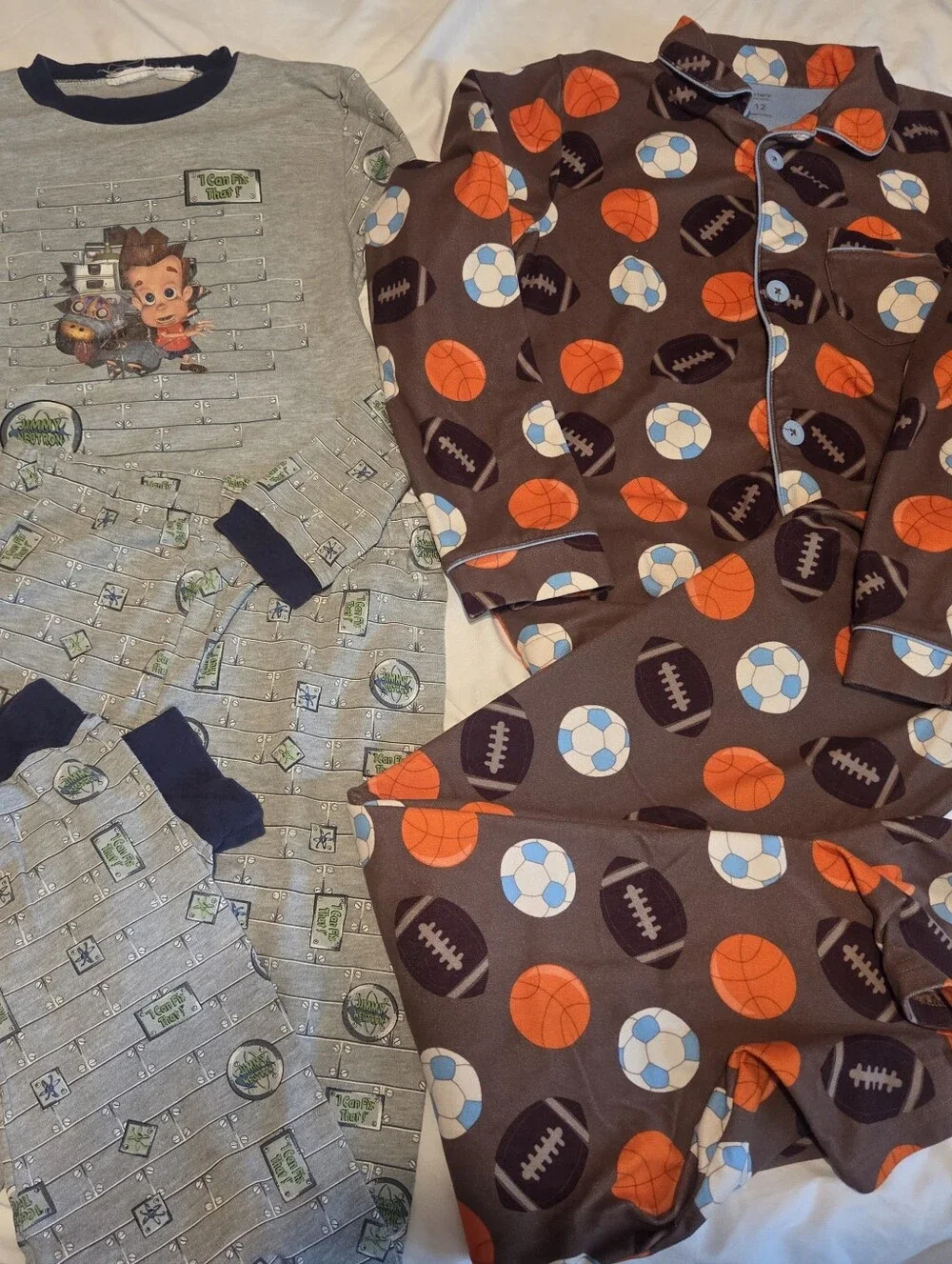 Bundle Of Boy's Pajama Sets Size 12
